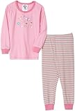 Gerber Butterfly Stripe Cotton PJs Two Piece, Mid Pink