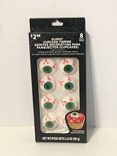 Halloween Gummy Cupcake Toppers Eyeballs
