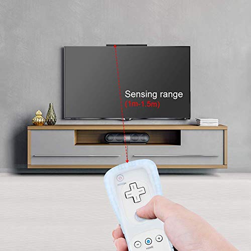 Maliralt Wii Sensor Bar with USB Wired, LP05 Wired Receiver Infrared Sensor Bar Motion Sensor Inductor by USB Wired Cable with Stand for Nintendo Wii/Wii U Console
