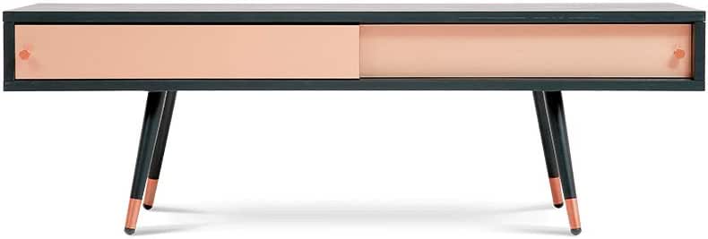 Nord Mood Soporte de TV negro Unidad de entretenimiento moderna Soporte