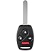 ECCPP fit for Uncut 313.8MHz Keyless Entry Remote Key Fob Ignition Key Fob Honda Accord CR-V Element OUCG8D-380H-A (Pack of 2)