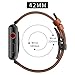 EloBeth Watch Band Compatible with Apple Watch Bands 42mm 44mm Series 5 4 3 2 1 iWatch Leather Band for Women Girls Metal Buckle (42mm&44mm Brown)