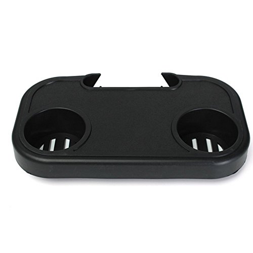 Portable Folding Camping Picnic Utility Tray Anshinto Outdoor Beach Garden Chair Side Tray for Drinks (BK)