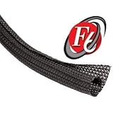 CarNetix Techflex 1" F6 Split Sleeving 10 Ft. Black