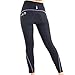 4ucycling Lambda Women's Black Foam Gel Padded Spring/Summer Cycling Compression Pants Tights