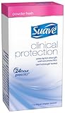 Suave Clinical Antiperspirant Deodorant, Powder Fresh 1.7 oz (Pack of 4)