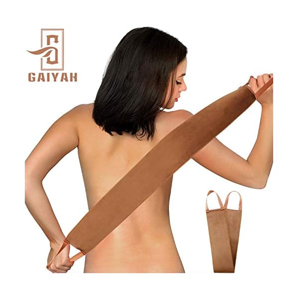 GAIYAH Back Tanning Mitt Applicator - Self Tan Back Applicator Works With Fake Tan Mitt