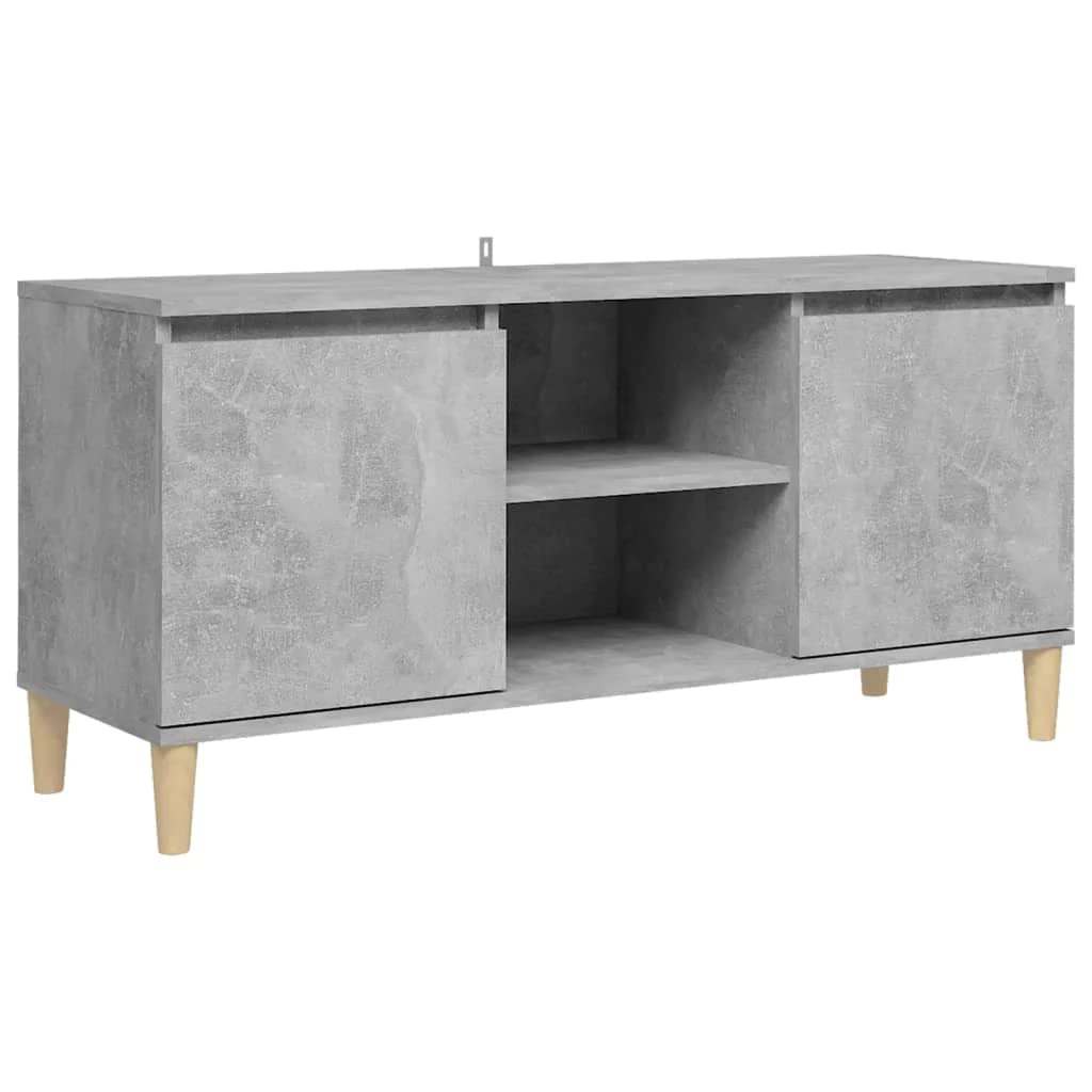 vidaXL-Mueble-de-TV-Patas-Soporte-Mobiliario-Aparador-Estante-Salon-Sala-de-Estar-Dormitorio-Decoracion-Gris-Hormigon