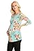 My Bump Women's 3/4 SLV Front Pleated Maternity Top(Made in USA)