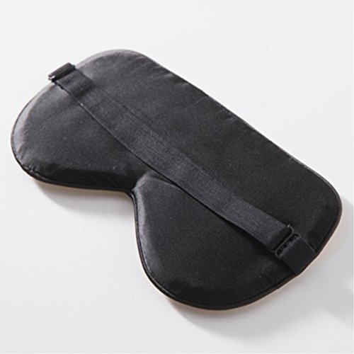 YEOJOU Natural Silk Sleep Mask & Blindfold, Super-smooth Eye Mask (One Strap)