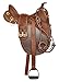 ME Enterprises Synthetic Suede Australian Stock English Horse Saddle Tack Included Stirrup, Get Matching Girth & Rope Halter Size- 14″ to 18″ Inch Seat Available (18 Inches Seat, Brown)thumb 1