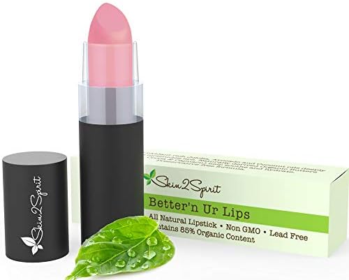 Better'n Ur Lips Vegan Lipstick (PURELY PINK) | 100% Natural | Organic | Gluten Free | Cruelty Free | Vegan | Lead Free | Paraben Free | Petroleum Free | Healthy Color that's Good for your Lips!