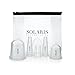 Cupping Therapy Set & Free Silicone Beauty Sponge - 2 Anti Cellulite Suction Cups & 4 Anti Aging Facial Cups Reduces Fine Lines & Wrinkles for Professional & Home use by Solaris NY