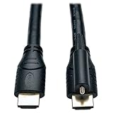 Tripp Lite High Speed HDMI Cable with Ethernet and Locking Connector, Ultra HD 4K x 2K, 24AWG (M/M), 6-ft. (P569-006-LOCK)