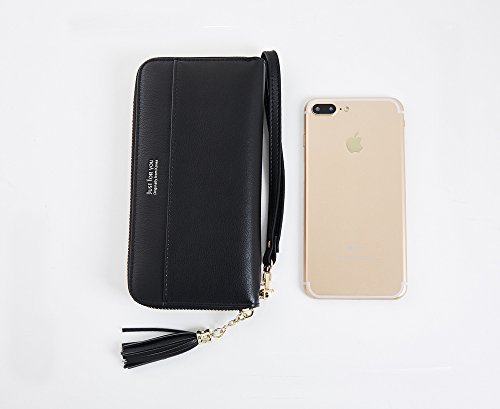 4 Cyanb+Wallets+Tassel+Bifold+Wristlet