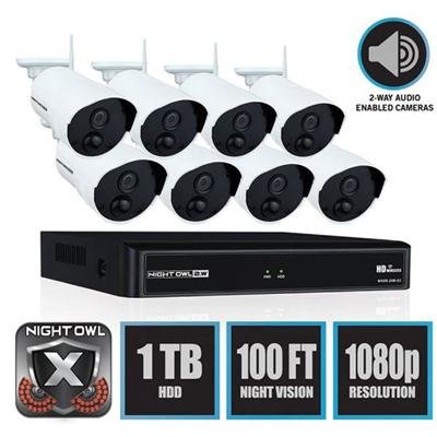 WNVR201-88P-B - 8CH Wireless 1080p Security System with 1TB HDD and 8x1080p Cameras