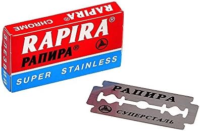 Rapira Chrome Super Stainless Double Edge Blades (5 Blades Pack)