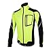 ARSUXEO Winter Thermal Fleece Cycling Jacket Windproof 14D Green Size XX-Large