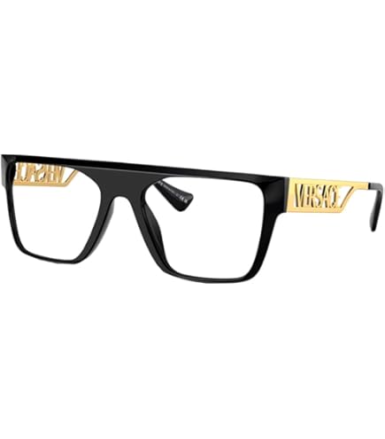Amazon.com: Versace VE 3329B GB1 Black Plastic Square  display picture 1