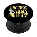 Proud Army Girlfriend Military Pride PopSockets