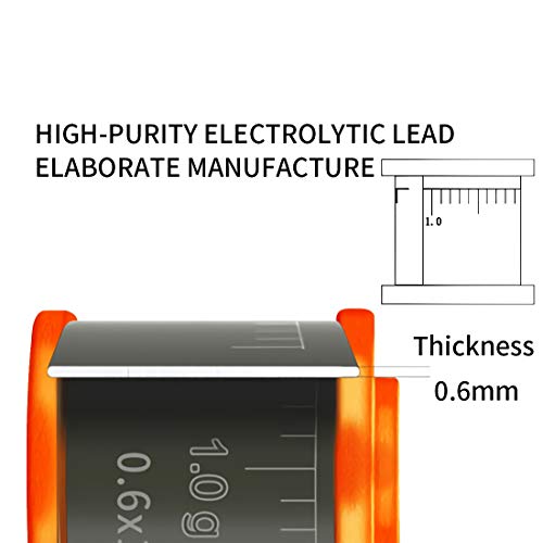 Weiche Blei Streifen 5 Rollen 0,6 MM Angeln Sinkers Clip Tackleangelzubehör Lead Sheet Bleiblechstreifen Bleie Gewichte Zubehör Tackle – Bild 3