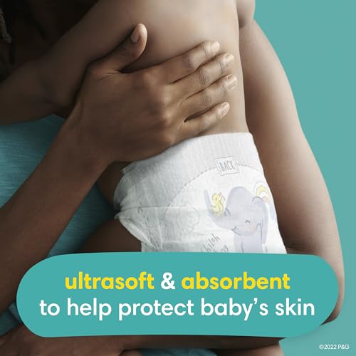 PAMPERS BABY DIAPERS – SWADDLERS – SIZE 0, 140 COUNT, ULTRA ABSORBENT DISPOSABLE NEWBORN DIAPER