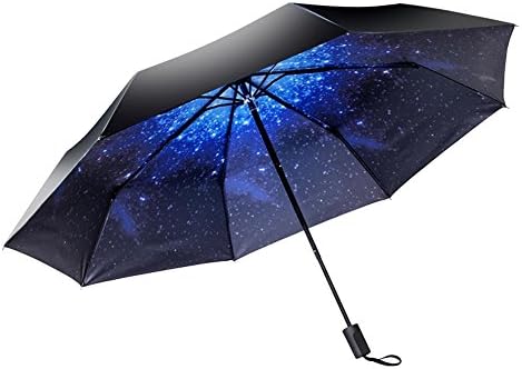 Umbrella Black Plastic Female Sun Visor Three Folding Sunny Rain Creative Student Umbrella