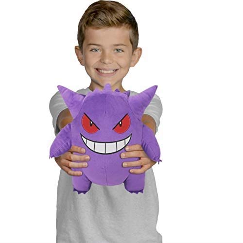 Pokémon Plüsch Kuscheltier Gengar 30 cm, Neue Pokemon Spielzeug 2021, Offiziell von Pokemon Lizenziert – Bild 4