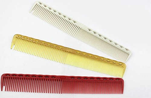OUMOSI 3pc/lot Resin Hair Comb Brush Detangle Hair Brush Hairdressing Comb Haircomb Anti-Static Hairbrush Hairdresser Hair Styling Tools (Yellow)