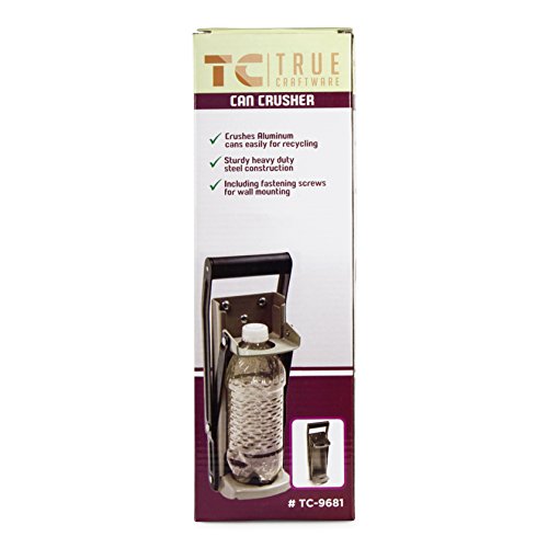 TrueCraftware Heavy Duty Aluminium Can Crusher and Plastic Bottle