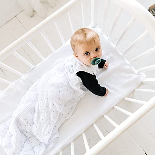 DREAMLAND BABY Sleep Sack Baby 06 Months Gently Weighted 100 Natural Cotton 2Way