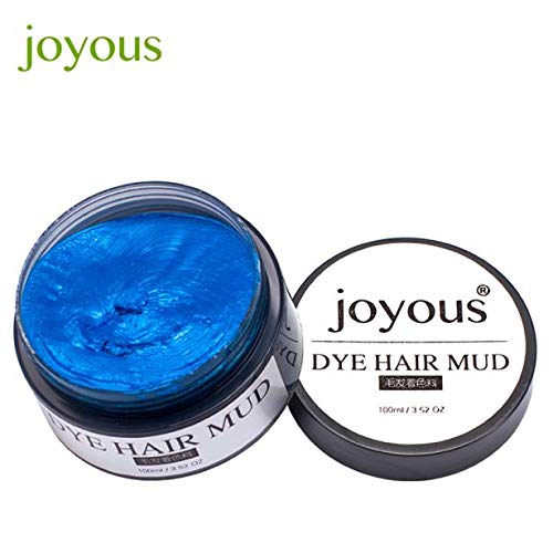 Joyous One-time Dye Hair Dye Hair Spray Mud Cream Men’s Hair Dye (Blue)