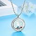 Birthstone Tree of Life Necklace, Screw Open Floating Charm Locket, Included 24 Birthstones & 2 Family Tree Plate, Birthday Gifts for Mom, Mother, Grandmom, Daughter, Son (Screw-Open-Engraving-02)