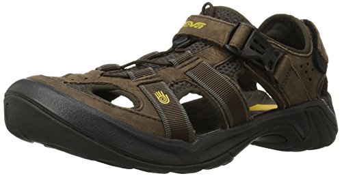 Teva men s omnium sandal,brown,7 m us