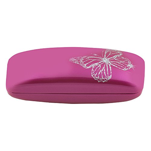 Hard Clamshell Glasses Case Pink Durable Protective Eyeglass
