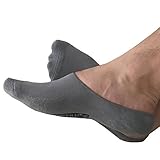 Stomper Joe Cushioned Mens Athletic Performance No Show Socks 3 Pck ... (Large, Gray)