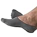 Stomper Joe Cushioned Mens Athletic Performance No Show Socks 3 Pck … (Large, Gray)