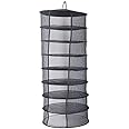 Zazzy 2ft 8 Layer Black Mesh Hanging Herb Drying Rack Dry Net