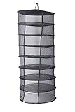 Zazzy 2ft 8 Layer Black Mesh Hanging Herb Drying Rack Dry Net
