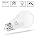 LOHAS LED Sleep Aid Night Light Bulbs, A19 LED Amber Warm Light 2500K Bulb, 40W Equivalent (6W) No Blue Night Light, Goodnight Sleep 500LM Light, E26 Base Bulb for Bedroom, Sleeping, Non-Dim, 2 Pack