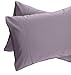 Amazon Brand – Pinzon 400 Thread Count Egyptian Cotton Sateen Hemstitch Pillow Cases - Set of 2, King, Pale Purple