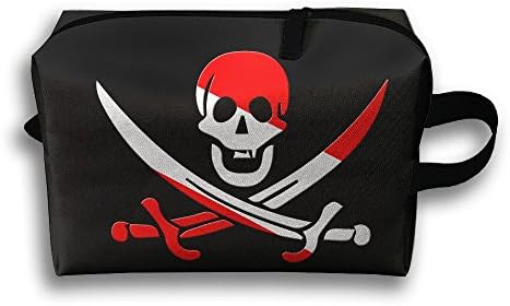 Scuba Diving Pirate Skull And Swords Portable Oxford Travel Toiletry Bag Cosmetic Organizers Storage Handbag