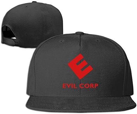 Okpk TeeStars-Fsociety Evil Corp Mr Robot Plain Adjustable Snapback Hat Baseball Cap Unisex Black