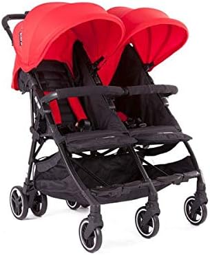 poussette double rouge