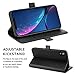 ZOVER Compatible with iPhone XR Detachable Wallet Case Genuine Leather RFID Blocking Kickstand Feature Card Slots Magnetic Clasps Gift Box Black