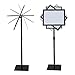 Adjustable Heavy Duty Pedestal Sign Holder - 8.5x11 Inch Vertical & Horizontal Poster Stand with Heavy Square Base for Display, Advertisement & Outdoor Signs