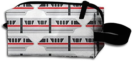 Monorail Red Train Travel Bag Printed Multifunction Portable Toiletry Bag Cosmetic Makeup Pouch Case Organizer For Travel.