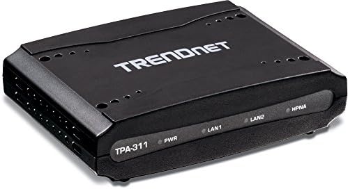 Trendnet Mid-Band Hpna Coaxial Network Adapter, Data Transmission Rates Up To 256Mbps Over Distances Up To 1600M (5,200 Ft.), Tpa-311