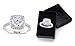 PORI JEWELERS .925 Sterling Silver Cushion Cut Halo Solitaire Engagement Ring- 2.45 Cttw Cubic Zirconia
