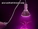 6ft Long E26 LED Grow Light Bulb Socket to 2-Prong US AC Power Cord Adapter with On/Off Switch